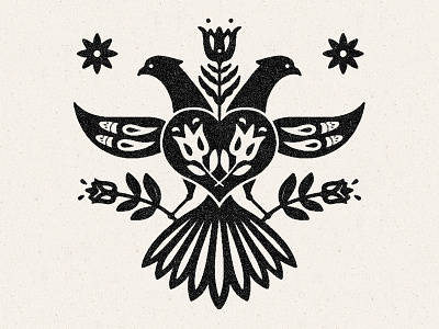 Double Trouble bird branding coffee double headed eagle hex sign identity illustration pennsylvania