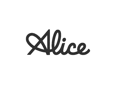 Alice Script custom lettering script typography