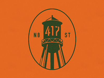 417 Water Tower Logo icon identity illustrator logo philadelphia water tower wayfinding