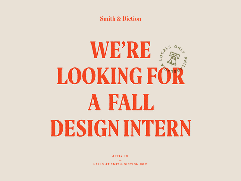 Intern // Jr Designer Wanted internship jobs jr designer philadelphia