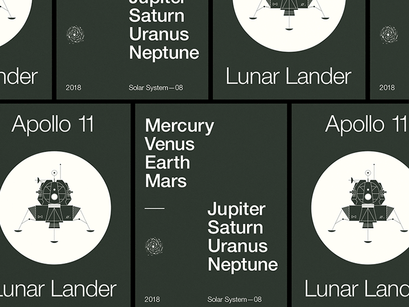 Solar System Poster illustration milky way nasa office planets poster solar system typography