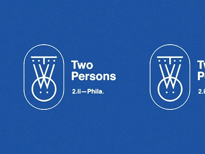 TWO (2.ii—Phila.) coffee shop geometric helvetica icon icon artwork iconography identity identity branding monogram philadelphia two two persons coffee type