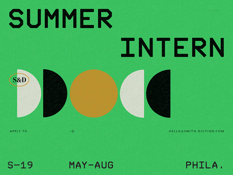 ☼ Summer Intern/Apprentice Wanted ☼ branding design internship frac identity intern philadelphia retro design summer internship
