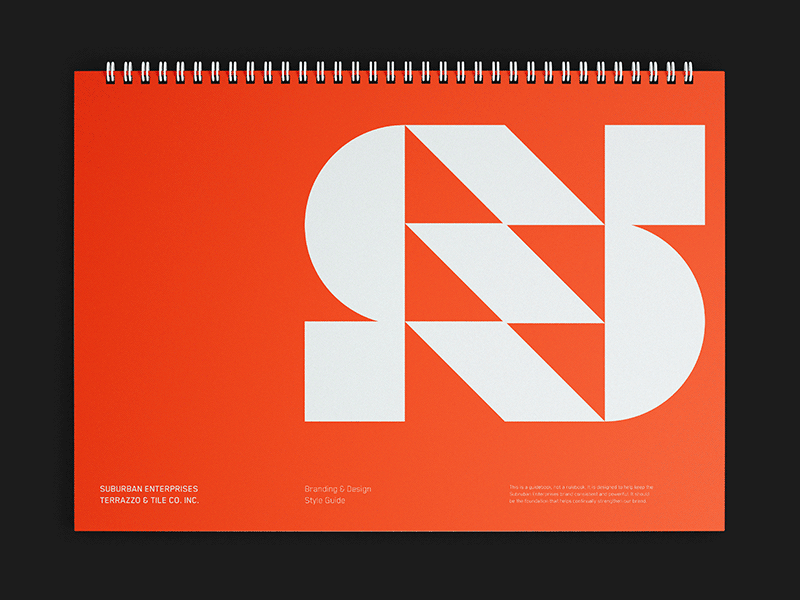 Suburban Style Guide branding geometric icon identity logo modern philadelphia style guide typography