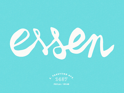 Essen Script bakery branding essen identity logo philadelphia script typogaphy wonky