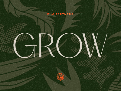 GROW branding finance garden geometric growth illustration logo philadelphia typography vector vintage