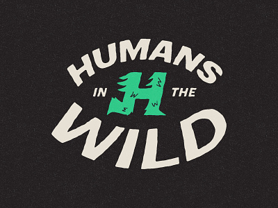 Wild Humans branding icon identity monogram running vintage visual identity wild wilderness