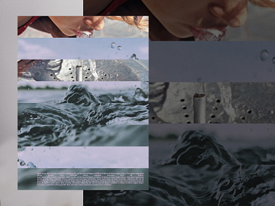 water conversion collage composition digital art illustration layout photograhy poster posterdesign