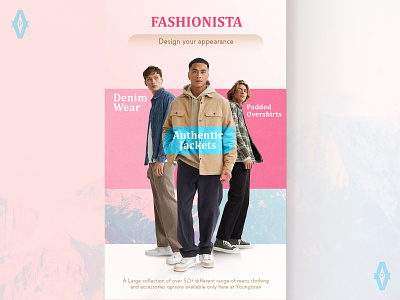 Fashionista Flyer art branding design dribble shot illustration poster