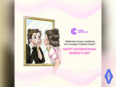 Women's Day artwork branding design dribble shot illustration poster