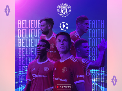 Manchester United Poster art artwork branding design dribble shot illustration poster