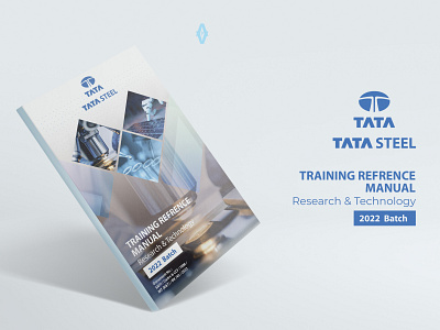 TATA Steel TRM MT : Research & Technology Book Design artwork book design branding cover design design illustration ui