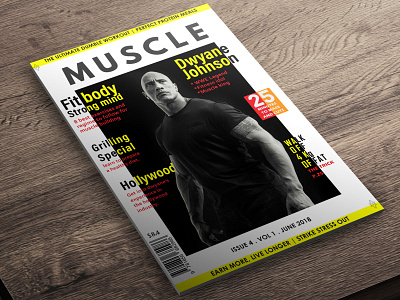 Fitness magazine cover branding design fashion magazine magazine cover