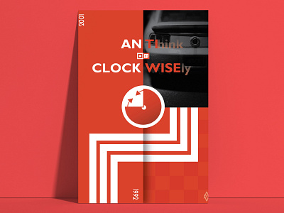 Clockwise Poster creative design flyer magazine poster