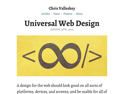 Universal Web Design