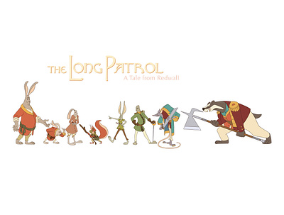 The Long Patrol character line up character character design visual development