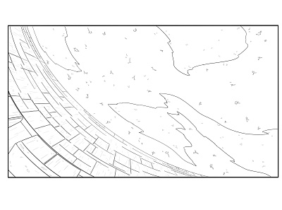 Action Sequence, Forest Shot 1 background layout visual development