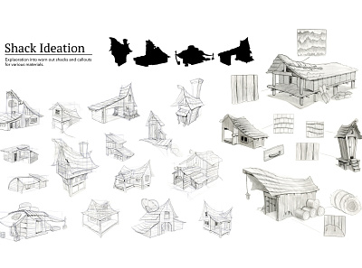 Shack Exploration background layout prop design props visual development