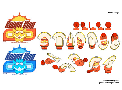 Koopa King Moisturizing Sunscreen Lotion design illustration logo prop design props visual development