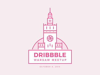 First Warsaw Dribbble Meetup. Join Us! branding design dribbble graphic design illustration logo meetup mobile ui ux warsaw warszawa