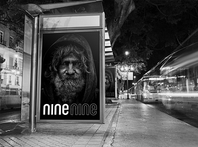 Nine Nine fashion brand branding design fashion brand fashion design grunge illustration logo logomark typography