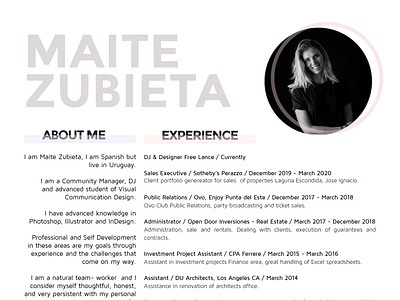 CV Maite Zubieta English