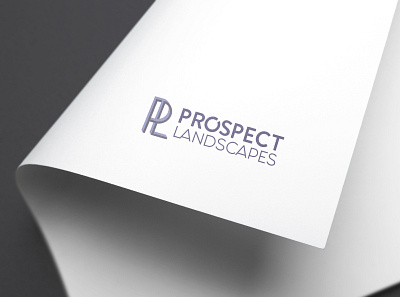Prospect Landscape brand branding clean design graphic logo malaysia minimalist simple typography