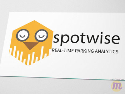 Spotwise analytics design graphic logo owl parking