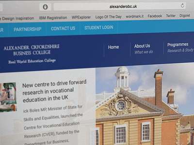 Alexander Oxfordshire Business College college education uk united kingdom website