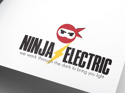 Ninja Electric V2 clean construction logo minimalist modern simple