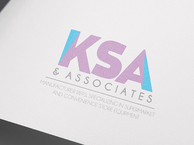 KSA Associates bold consultation geometric logo minimalist