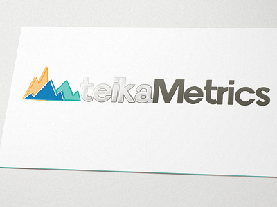 Teika Metrics brand clean creative design graphic logo minimalist simple