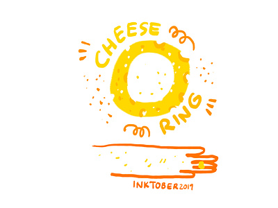 Inktober - Day 1 "Ring" cheese cheese ring drawing hand illustration illustration art illustration digital inktober inktober2019 ring