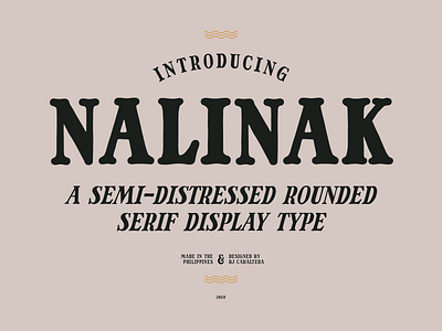 NALINAK design font type type design typeface typography vintage vintage font