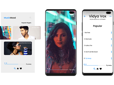 Music Mood - Music App Design Idea app ui ui design uiux ux ux design