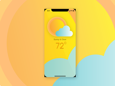 Weather App Design - Part 1 app design ui ui design uiux ux ux design