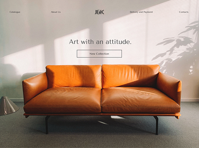 Furniture Website Landing Page design flat minimal ui ui design uiux ux ux design web