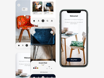 Amorini Furniture App Design UI/UX