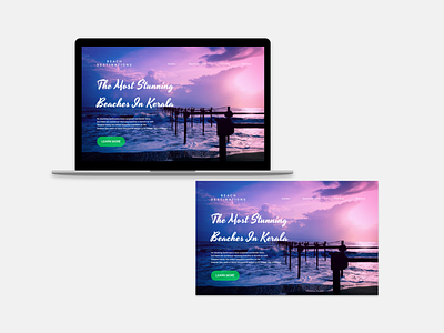 Beach Destination Landing Page