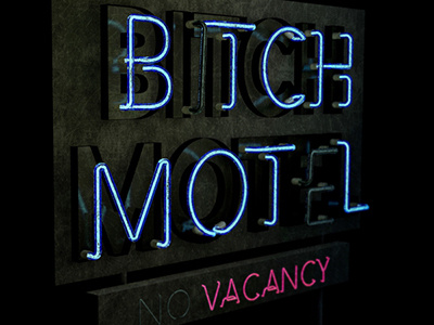 Bitch Motel 3d cinema4d isaacclaramunt neon