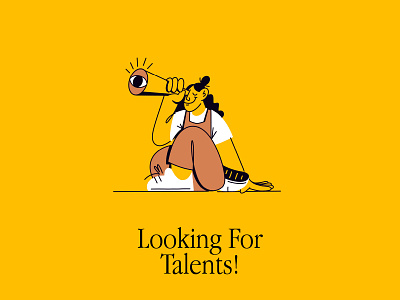 Looking for talents illustration
