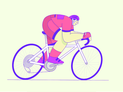cycling guy apple bike bike ride character characterdesign colors cycling design giro illustration ipad ipadpro isaac claramunt isaacclaramunt procreate race ride rider tour tour de france