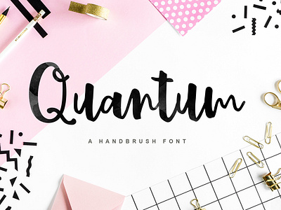 Quantum Brush Font