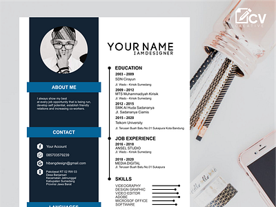 Resume design Attractive and Professional resume resume clean resume cv resume design resume template