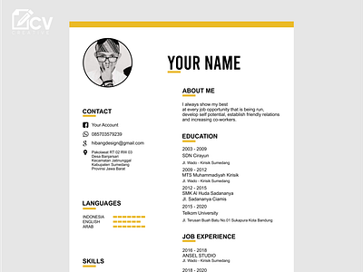 Professional CV resume  design