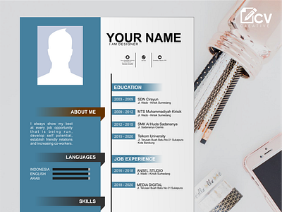 Attractive and Professional Job Application Cv Design