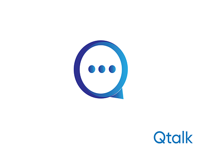 Q talk branding design illustration letters logo minimal q logo talk typography