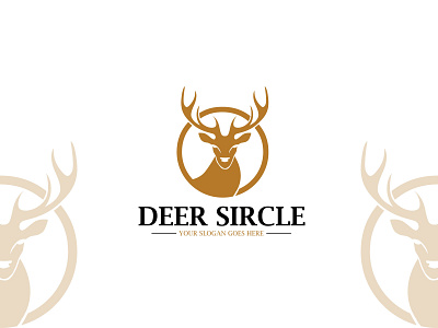 Deer Sircle abstract brand design branding deer head deer logo deer sircle design illustration logo logo concept minimal natural sircle typography