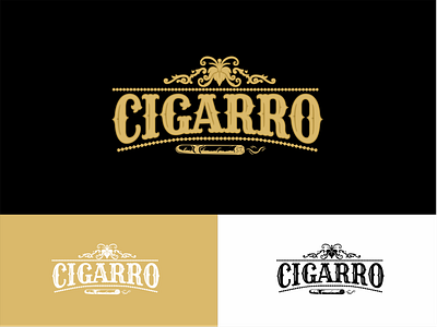 Cigarro brand design branding cigars design illustration letters logo logo concept minimal natural smoke typography unique