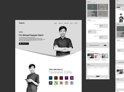 Personal Portfolio Site branding graphic design landingpage personal portfolio ui ux webdesign